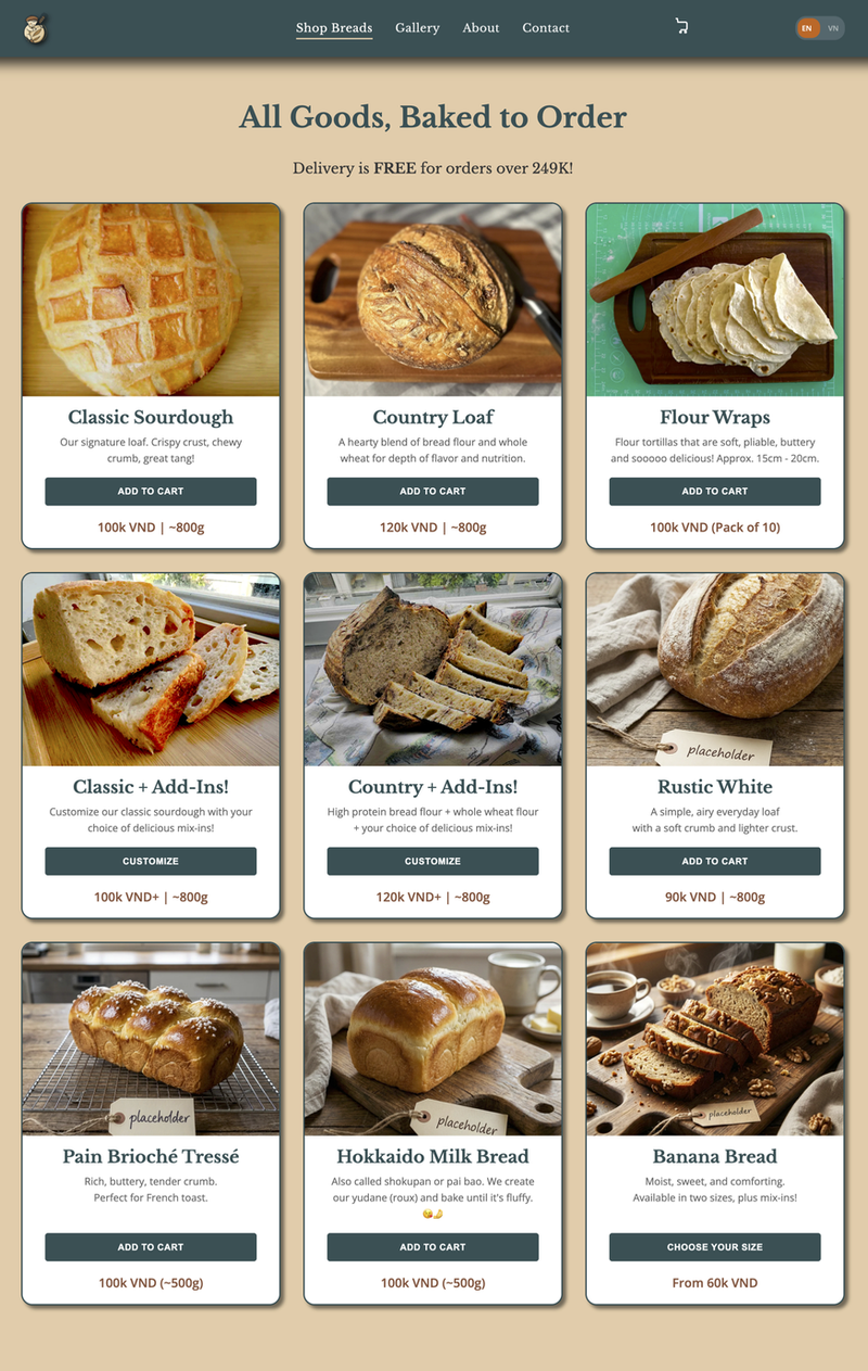 Product page — English